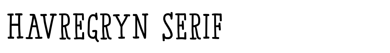 Havregryn Serif